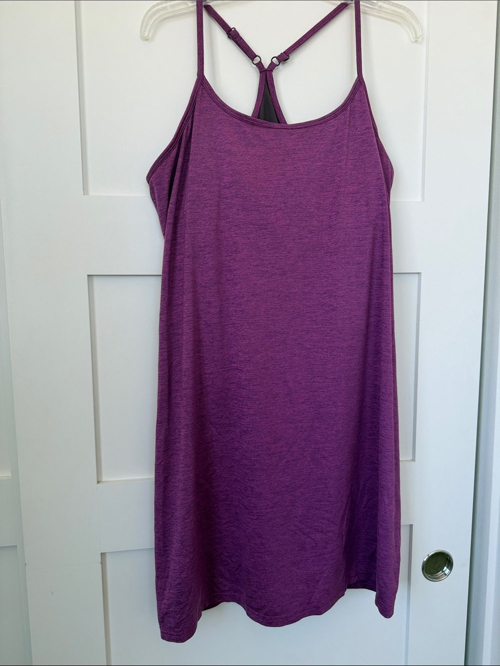 Purple Strappy Tank Dress